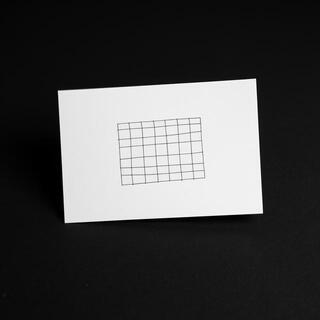 Postcard with small graphite grid