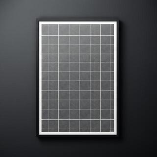 Slate grid poster with cool tone