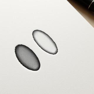 Ink ellipses poster, matte finish
