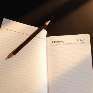 Ledger page with edition entries