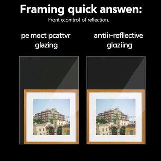 Regular glass vs anti-reflective sample