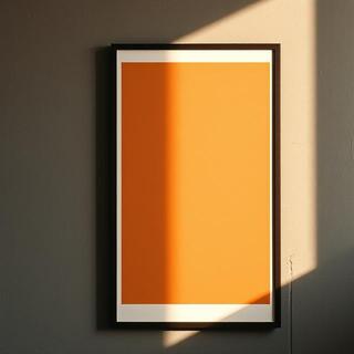 Warm ochre grid abstraction