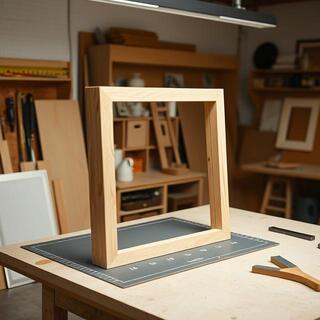 Frame bench with mat and spacer