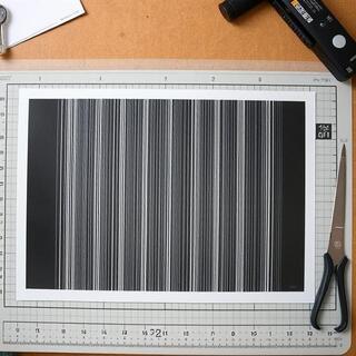 Poster with visible banding lines