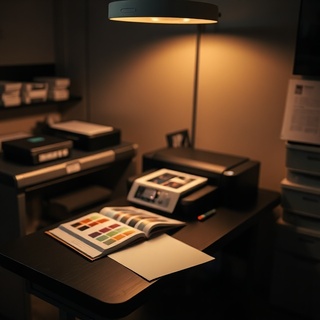 Giclée printers in a controlled lab