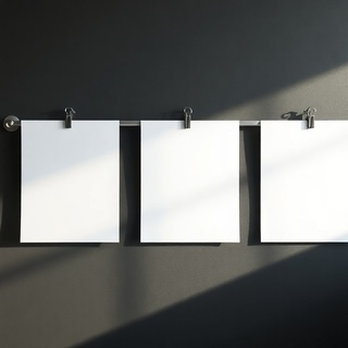 Poster rail — matte print on charcoal-toned paper with fine tooth